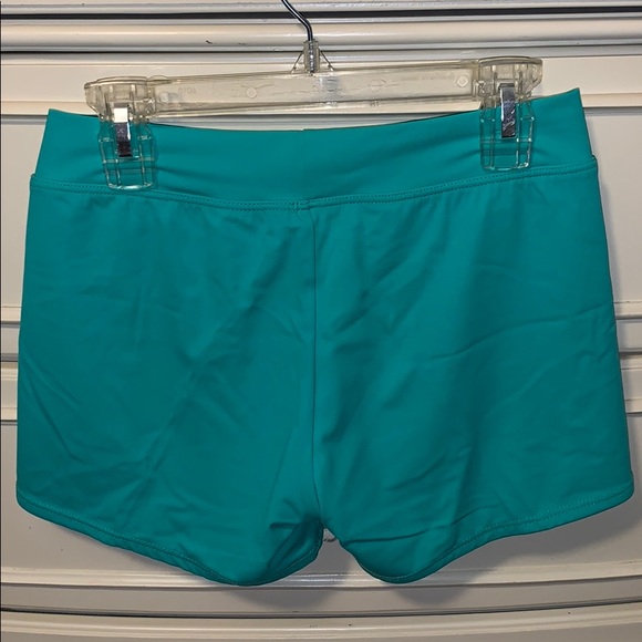 “Rossa” Aqua athletic shorts/ tights Size L - Picture 2 of 6